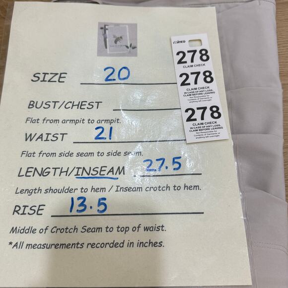 ATHLETA Skyline Pants II NEW Women's Plus Size 20 Abalone Grey Stretch NWT - Picture 11 of 12